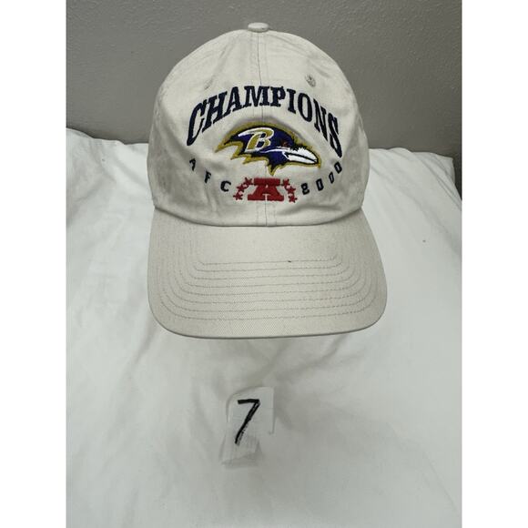 Twin Enterprises Hat NFL Champions 2000 Baltimore Ravens Adjustable Cap VTG New - Picture 8 of 8
